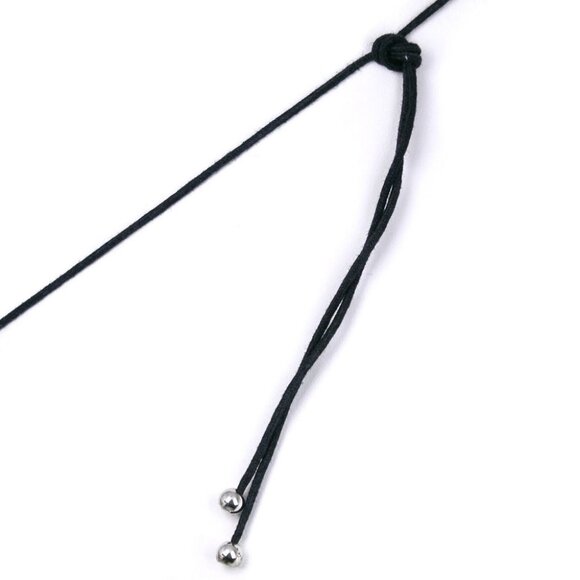 Baccarat Double heart Necklace choker Red crystal/Silver925 9.6g Women - Picture 9 of 9